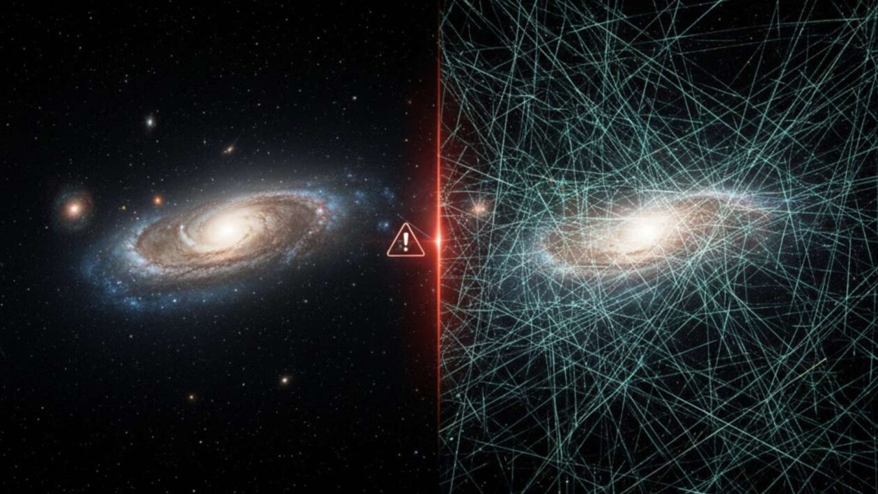 Satélites em excesso podem arruinar 96% das imagens do espaço (Imagem: Gerada por IA/ Gemini)