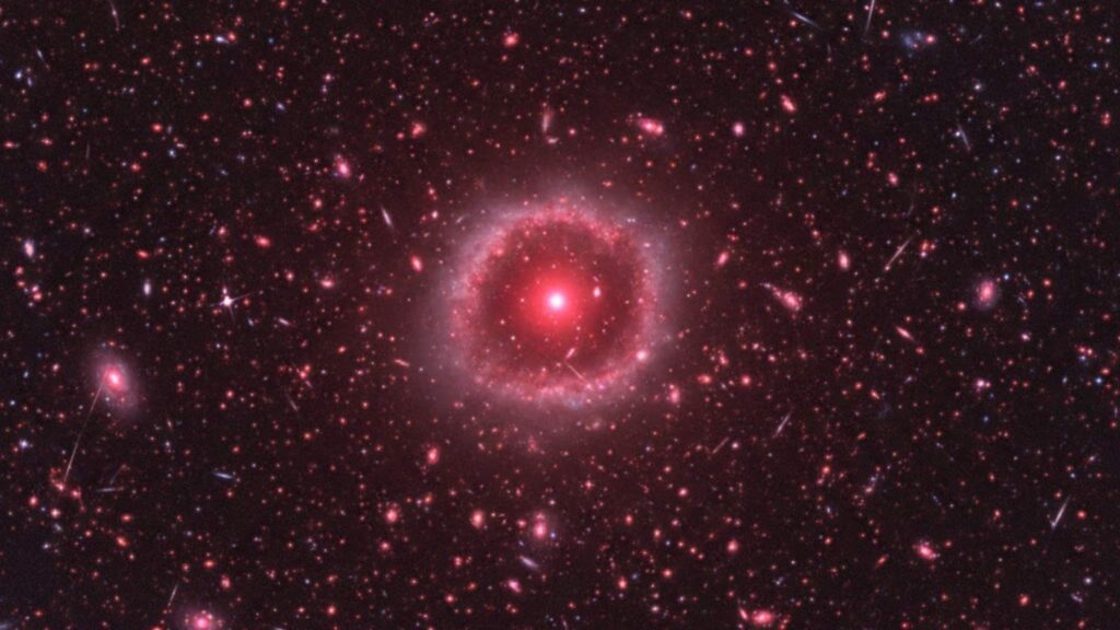 Modelo de estrela com buraco negro redefine a formação das primeiras galáxias (Imagem: Gerada por IA/ Gemini)
