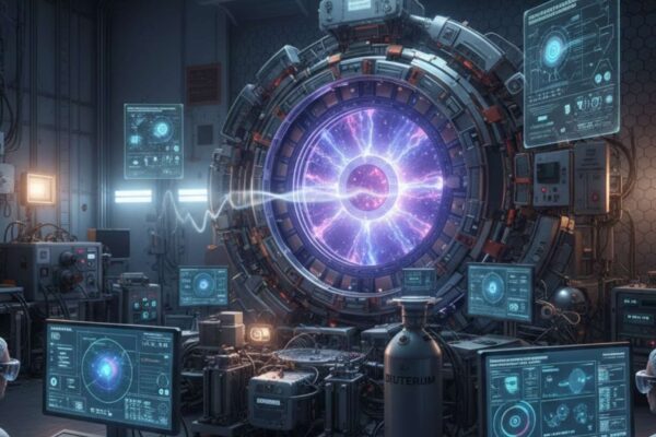 Cientistas avançam na produção de áxions para estudar matéria escura (Imagem: Fala Ciência via Gemini)