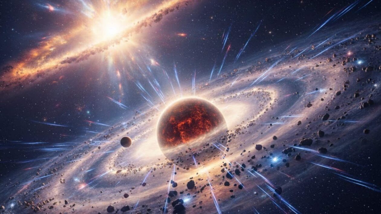 Raios cósmicos de supernovas podem explicar a origem da Terra (Imagem: Fala Ciência via Gemini)