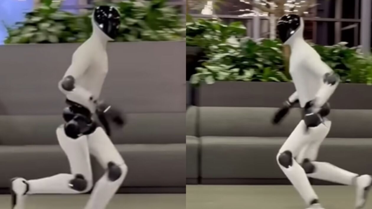 Robô humanoide corre como humano e inaugura nova era da robótica. (Créditos: Brett Adcock/Instagram)