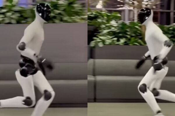 Robô humanoide corre como humano e inaugura nova era da robótica. (Créditos: Brett Adcock/Instagram)