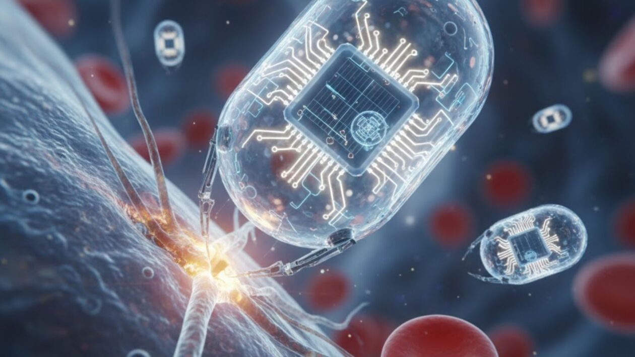Robô microscópico pode revolucionar diagnósticos e tratamentos médicos (Imagem: Fala Ciência via Gemini)