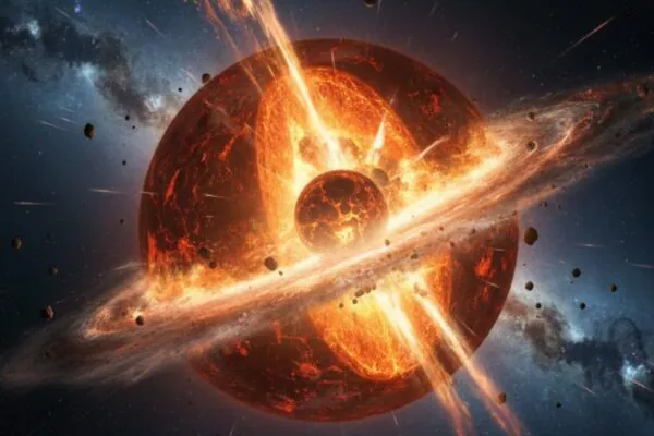 LLVPs podem ter impulsionado a ejeção da Lua do interior da Terra. (Imagem: Gerada por IA/ Gemini)