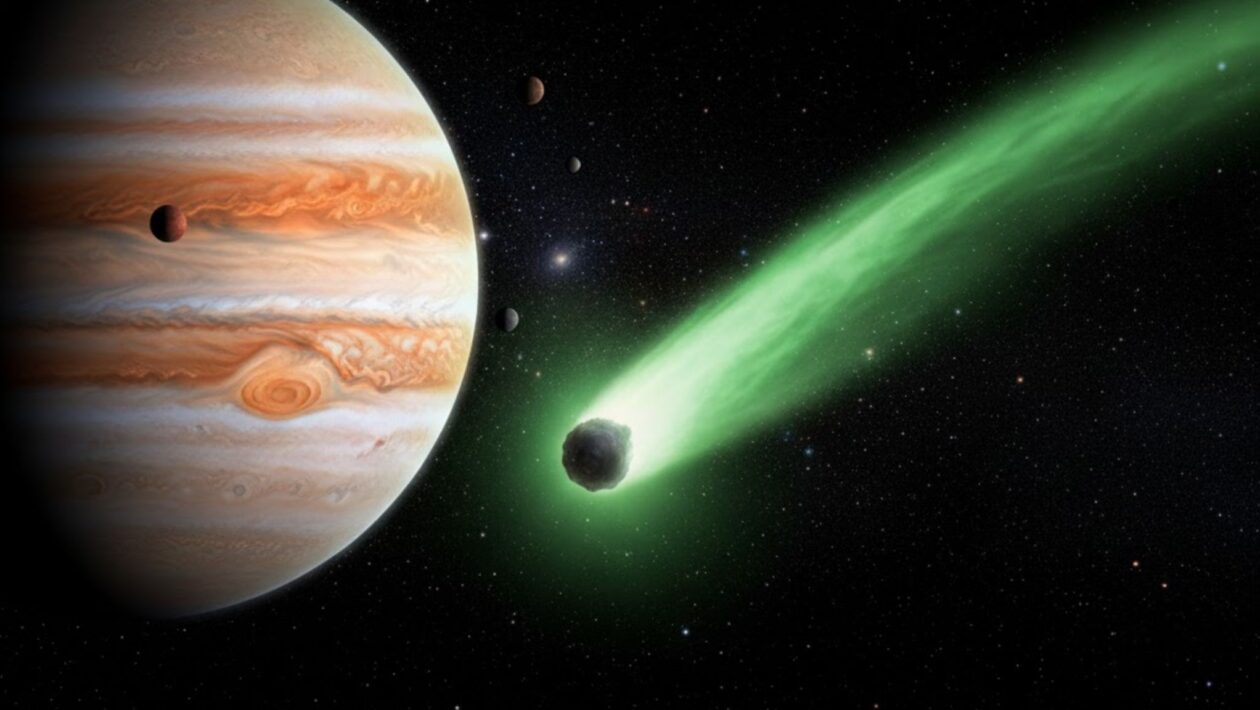 3I/ATLAS se aproxima de Júpiter com precisão inédita (Imagem: Gerada por IA/ Gemini)