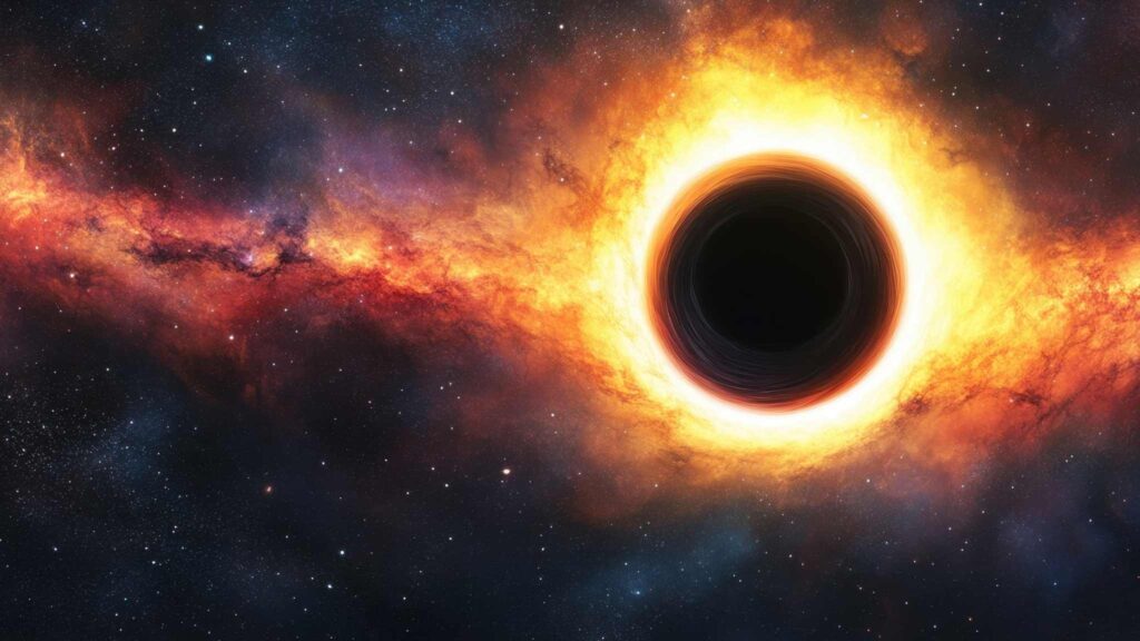 Buraco negro da Via Láctea surpreende com erupção recente (Imagem: NunDigital via Canva)