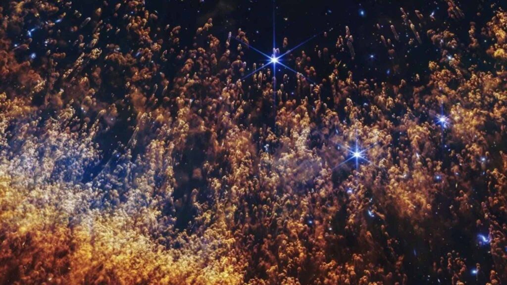 Nebulosa da Hélice mostra gases quentes e anã branca no centro (Imagem: NASA, ESA, CSA, STScI; Processamento de imagem: Alyssa Pagan (STScI))