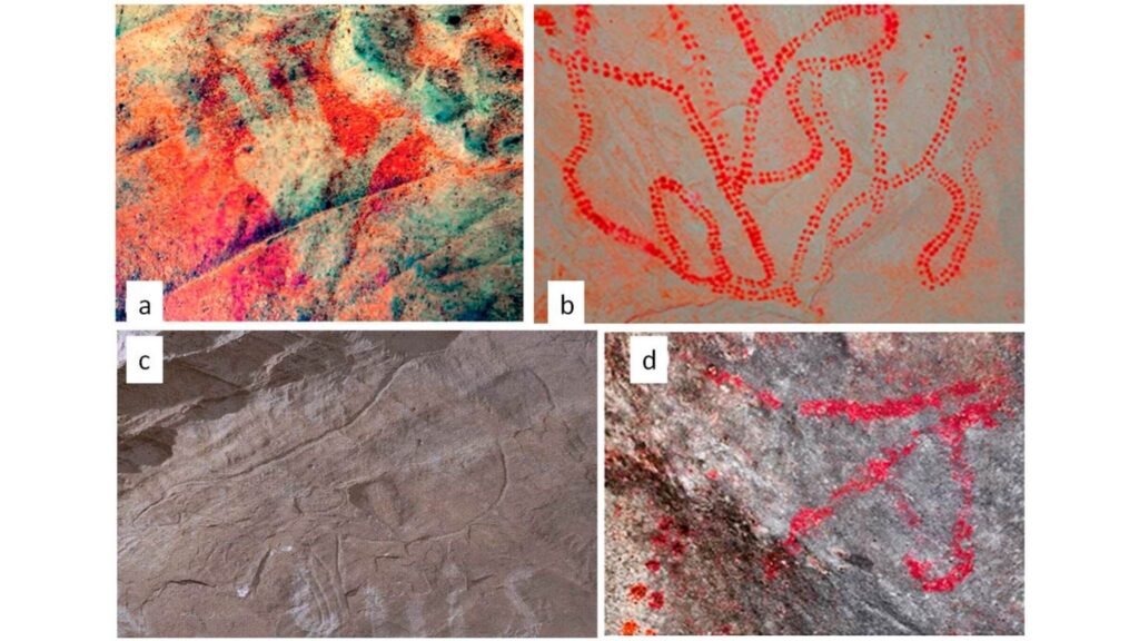 Pinturas pré-históricas unem África e Europa em um único legado artístico (Imagem: Guadalupe Monge et al. / Revista Quaternary/ CC BY)
