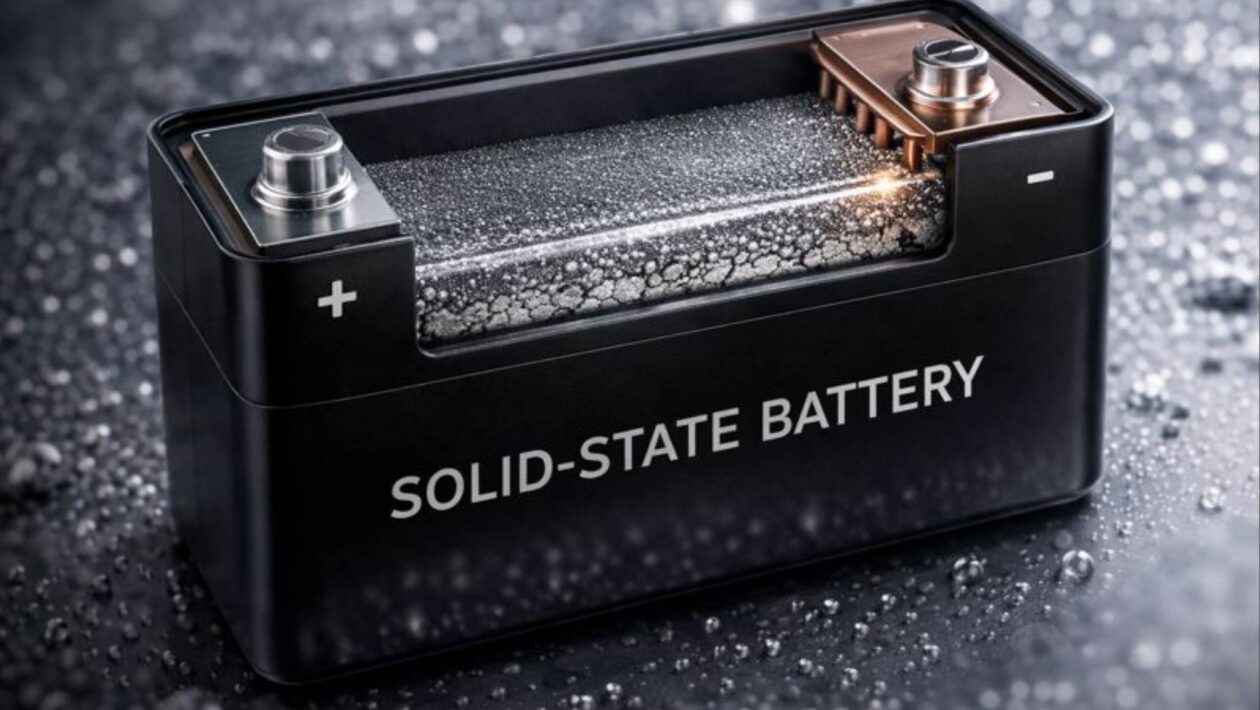 Prata em nanoescala pode tornar baterias de estado sólido mais duráveis (Imagem: Fala Ciência via ChatGPT)