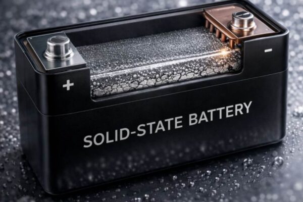 Prata em nanoescala pode tornar baterias de estado sólido mais duráveis (Imagem: Fala Ciência via ChatGPT)