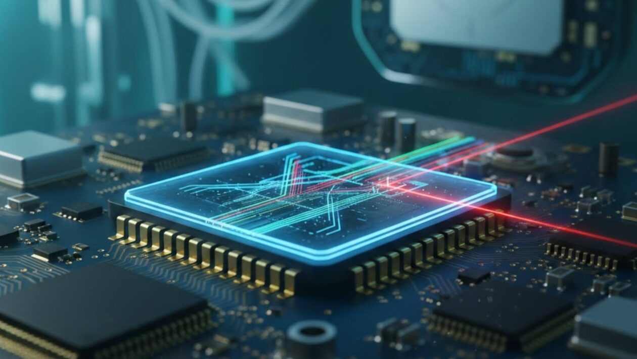 Novo chip pode tornar a computação quântica mais eficiente e sustentável (Imagem: Fala Ciência via Gemini)