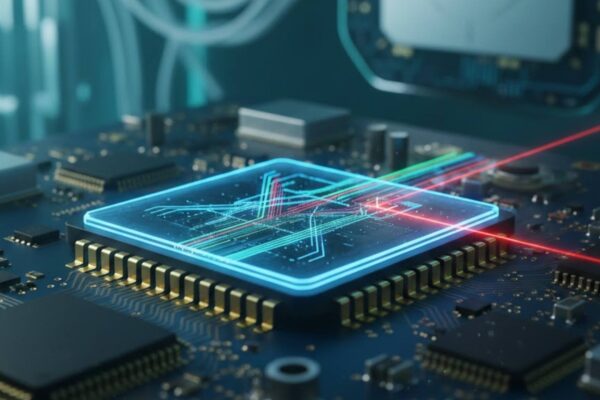 Novo chip pode tornar a computação quântica mais eficiente e sustentável (Imagem: Fala Ciência via Gemini)