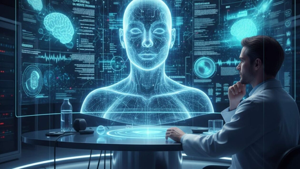 IA brasileira cria reflexos digitais da consciência humana (Imagem: Fala Ciência via Gemini)