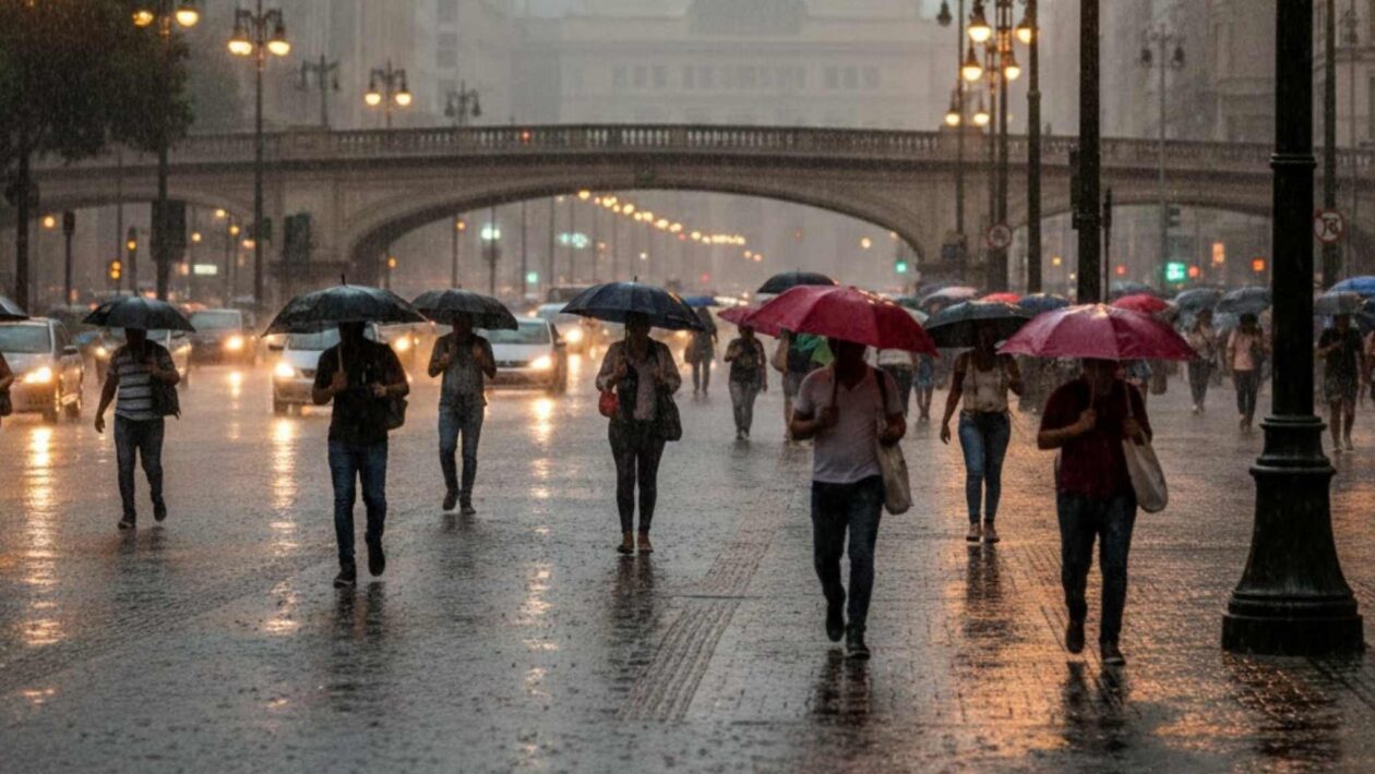 Chuvas intensas da ZCAS elevam risco de alagamentos no Sudeste (Imagem: Fala Ciência via Gemini)