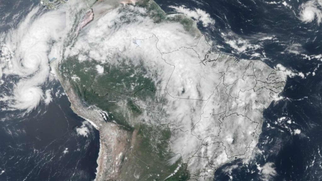 Novo corredor de umidade provoca tempestades e deslizamentos graves (Imagem: Fala Ciência via Gemini)