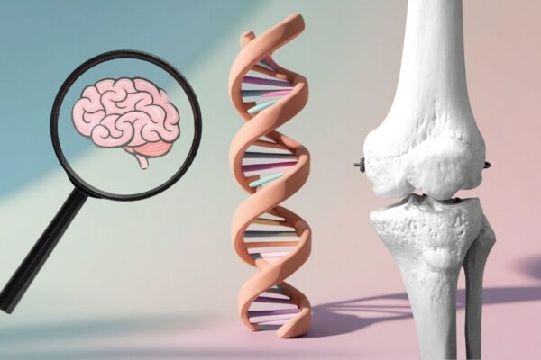 Genes ligam esquizofrenia à perda de densidade óssea. (Foto: Pixelshot, Alemedia.id e Pexels via Canva)