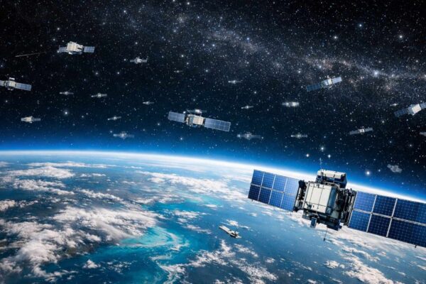 Starlink cresce: SpaceX planeja 7.500 satélites em órbita (Imagem: Fala Ciência via ChatGPT)