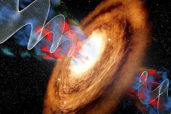 Observações revelam fluxo massivo que pode frear formação estelar (Imagem: Observatório WM Keck / Adam Makarenko)