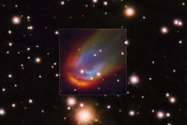 Onda de choque misteriosa envolve anã branca sem disco visível (Imagem: ESO/K. Ilkiewicz e S. Scaringi et al./ PanSTARRS)