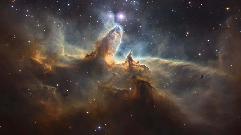 Aminoácidos reagem em poeira interestelar e criam blocos da vida (Imagem: NunDigital via Canva)
