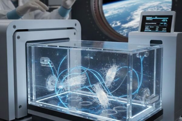 ISS vira laboratório do envelhecimento muscular. (Foto: Fala Ciência via Gemini)