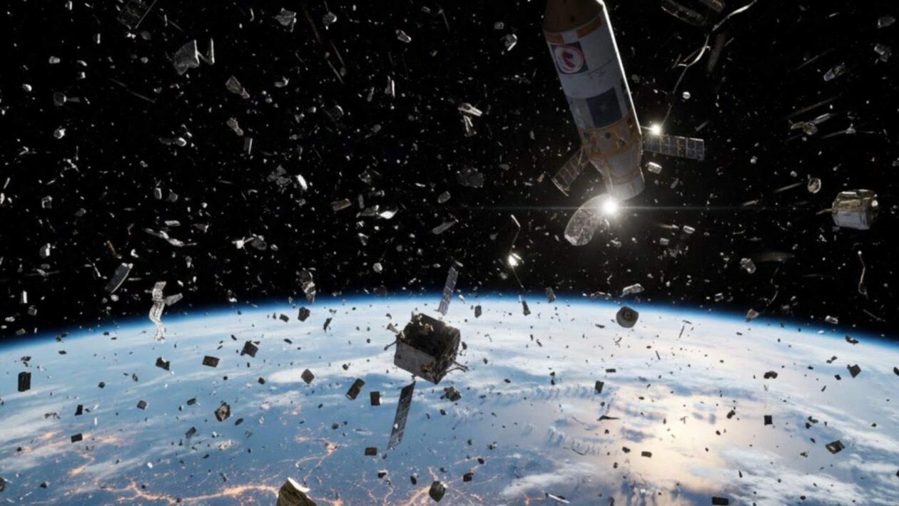 Sismógrafos podem rastrear detritos espaciais em tempo quase real (Imagem: Fala Ciência via Gemini)