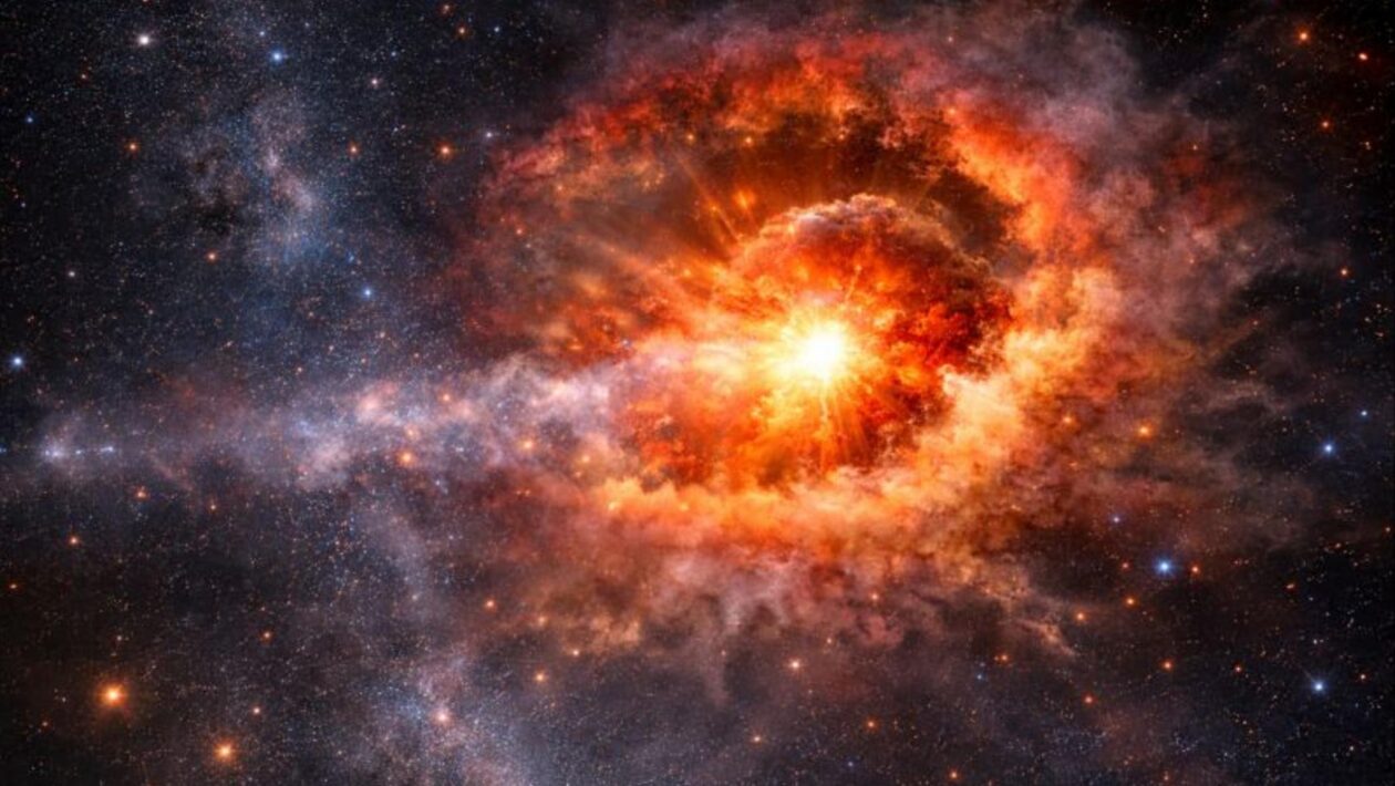 Ondas de rádio revelam últimos anos de vida de estrela massiva (Imagem: Fala Ciência via ChatGPT)