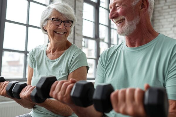 Treino de força leve ajuda a preservar músculos na velhice. (Foto: Rooro Jhong Rhang via Canva)