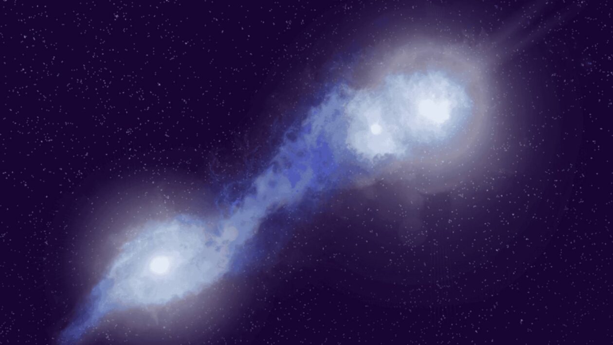 Três buracos negros ativos colidem em um dos eventos mais raros do cosmos (Foto: NSF/AUI/NSF NRAO/P. Vosteen)
