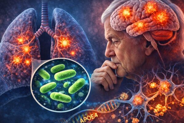 Neuroinflamação pode começar fora do cérebro. (Foto: Fala Ciência via ChatGPT)