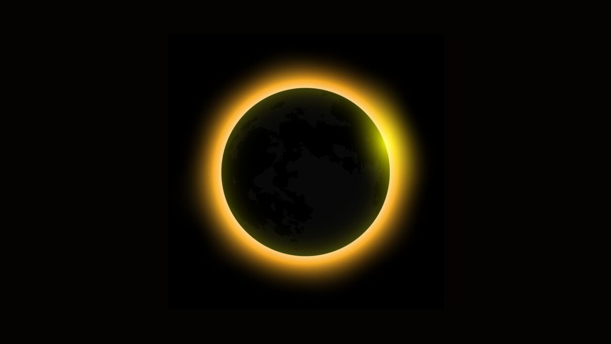 Eclipse solar 2026 revela raro Anel de Fogo na Antártica (Imagem: Grebeshkov via Canva)