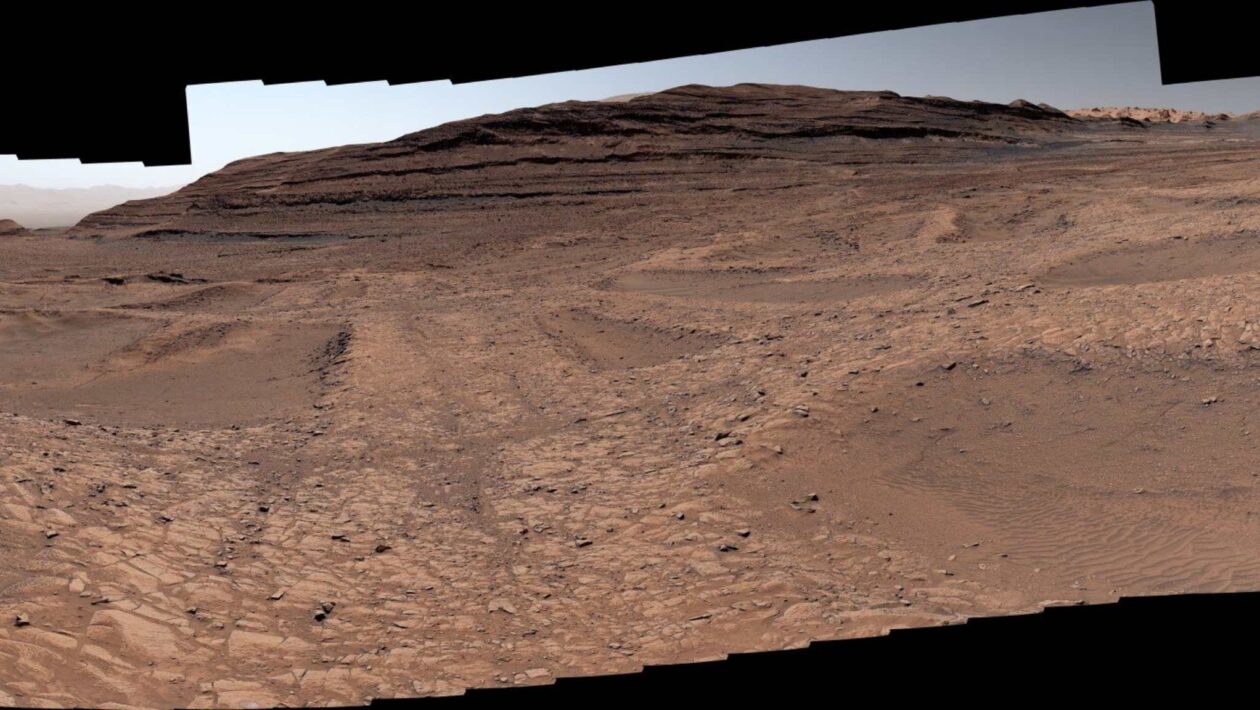 Em 26 de setembro de 2025, o Curiosity registrou cristas “boxwork” com a Mastcam (Imagem: NASA/JPL-Caltech/MSSS)