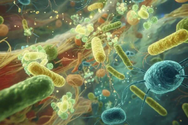 Sensores bacterianos guiam microrganismos a alimentos vitais. (Foto: Fala Ciência via Gemini)