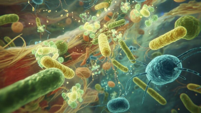 Sensores bacterianos guiam microrganismos a alimentos vitais. (Foto: Fala Ciência via Gemini)