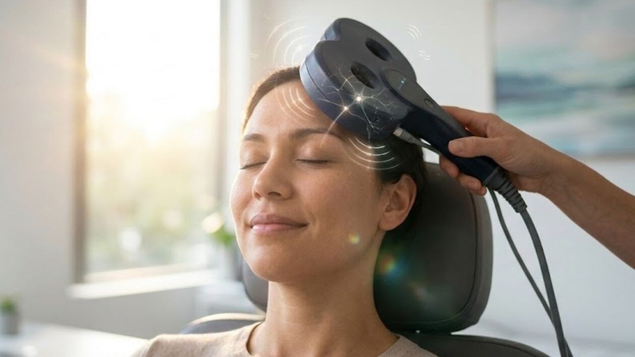 Tratamento intensivo usa estímulos magnéticos por 5 dias. (Foto: Fala Ciência via Gemini)