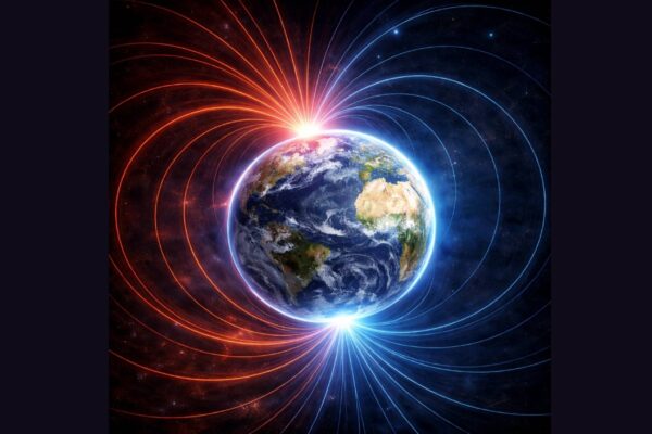 Registro geológico pode esconder trocas de polos (Imagem: Fala Ciência via ChatGPT)