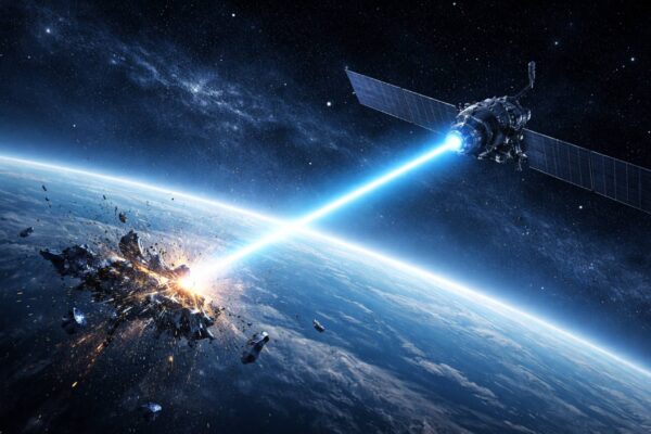 Nova tecnologia usa ionosfera para limpar detritos orbitais (Imagem: Fala Ciência via ChatGPT)
