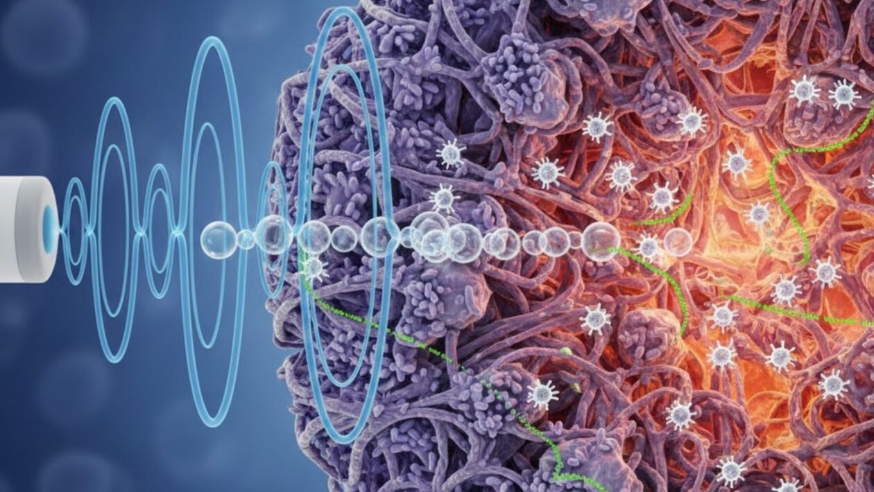 Nova técnica reduz a rigidez de tumores sólidos. (Foto: Fala Ciência via Gemini)
