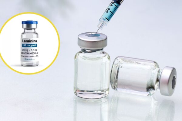 Polilaminina avança em fase inicial de testes. (Foto: Divulgação e Getty Images via Canva)