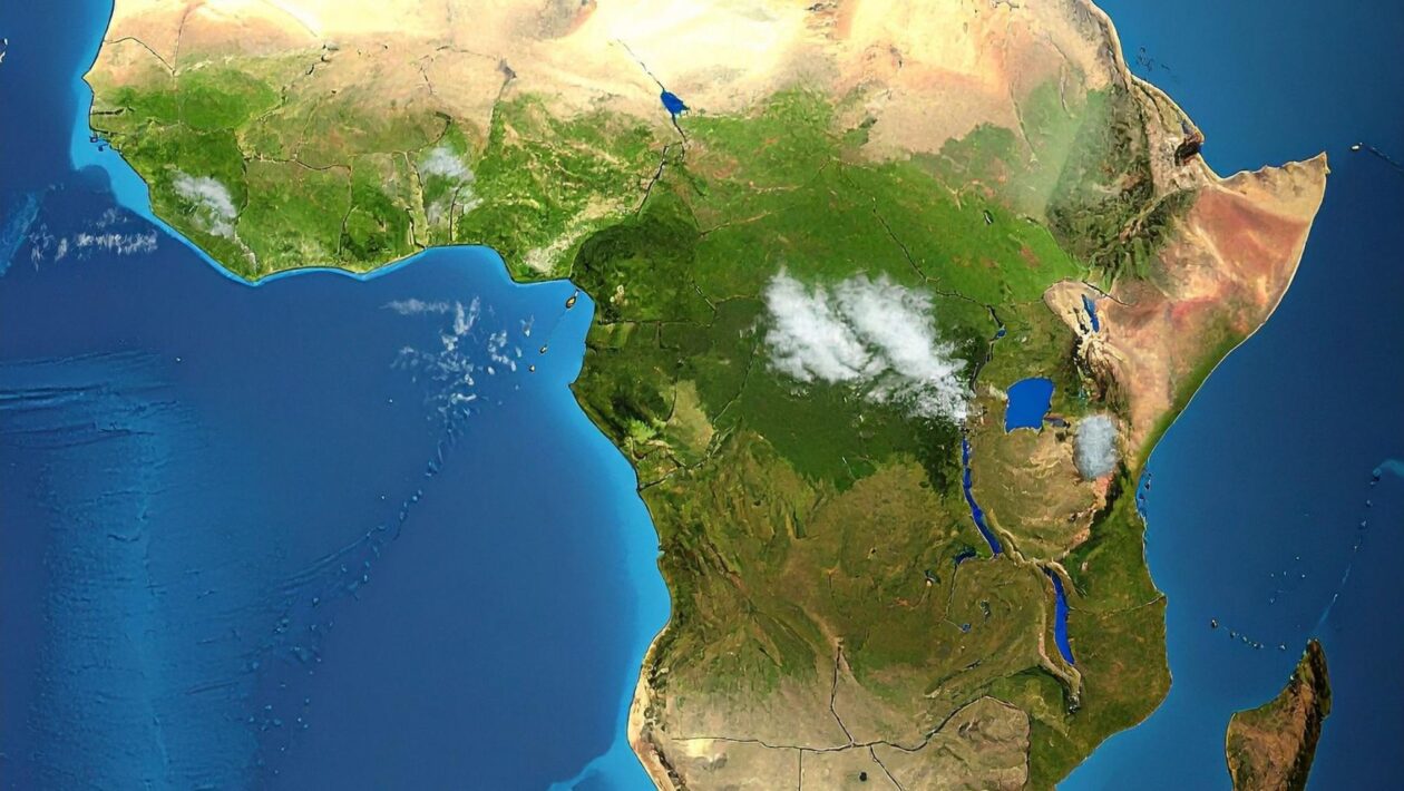 Continente africano se rompe lentamente sob calor extremo (Imagem: TrueCreatives via Canva)