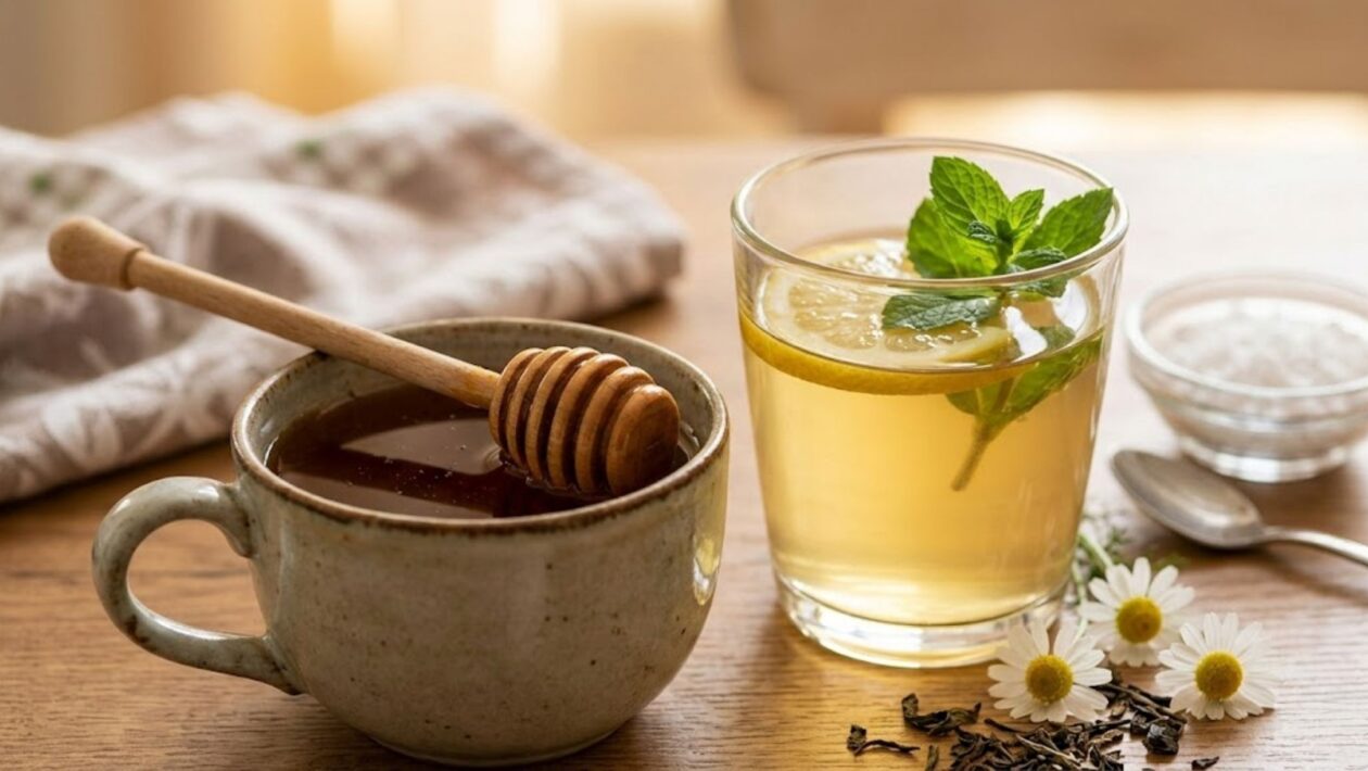 Mel pode aliviar a dor de garganta. (Foto: Fala Ciência via Gemini)