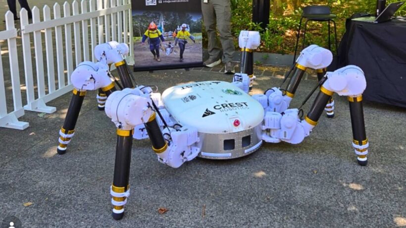 Robô usa impressão 3D para construir casas sustentáveis em apenas 24 horas (Imagem: Crest Robotics/ Divulgação)