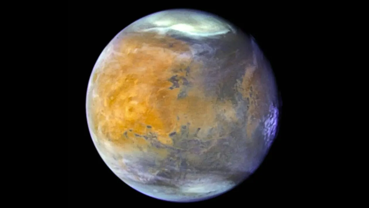 Tempestades em Marte podem estar expulsando água para o espaço (Imagem: NASA, ESA, STScI)