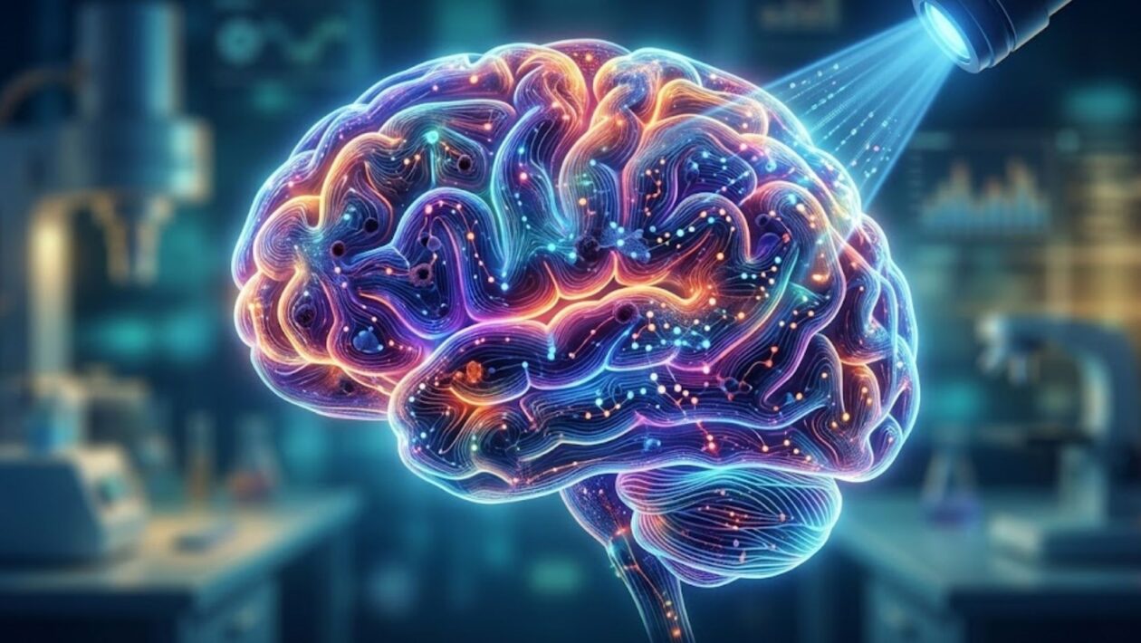 Alzheimer provoca mudanças químicas detalhadas em todo cérebro. (Foto: Fala Ciência via Gemini)