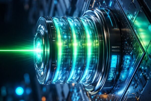 Protótipo inovador usa laser e mecânica quântica para armazenar energia (Imagem: Fala Ciência via ChatGPT)