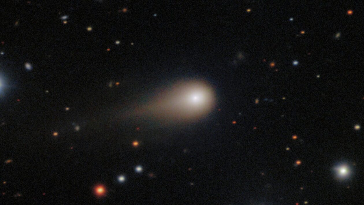 Cometa interestelar 3I/ATLAS revela abundância incomum de metanol (Imagem: International Gemini Observatory/NOIRLab/NSF/AURA/Shadow the Scientist)