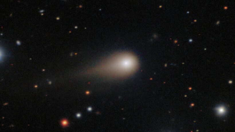 Cometa interestelar 3I/ATLAS revela abundância incomum de metanol (Imagem: International Gemini Observatory/NOIRLab/NSF/AURA/Shadow the Scientist)