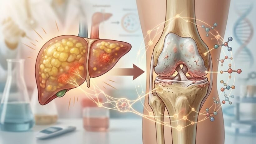 Fígado gorduroso pode aumentar risco de osteoartrite. (Foto: Fala Ciência via Gemini)