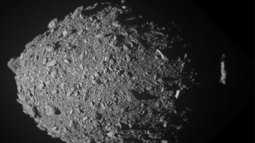 Colisão da DART mostrou que asteroides podem ter rota alterada (Imagem: NASA/Johns Hopkins APL)
