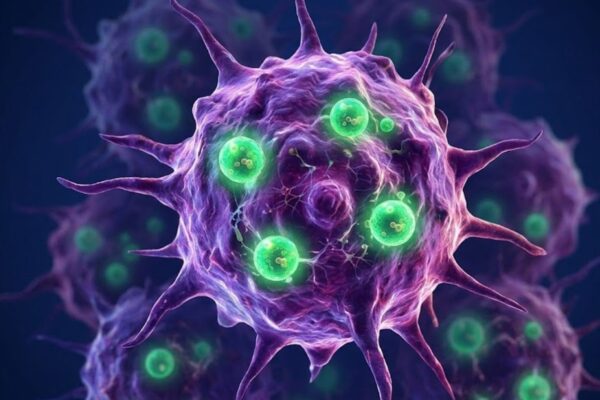 Pesquisa aponta alvo metabólico contra câncer agressivo. (Foto: Fala Ciência via Gemini)